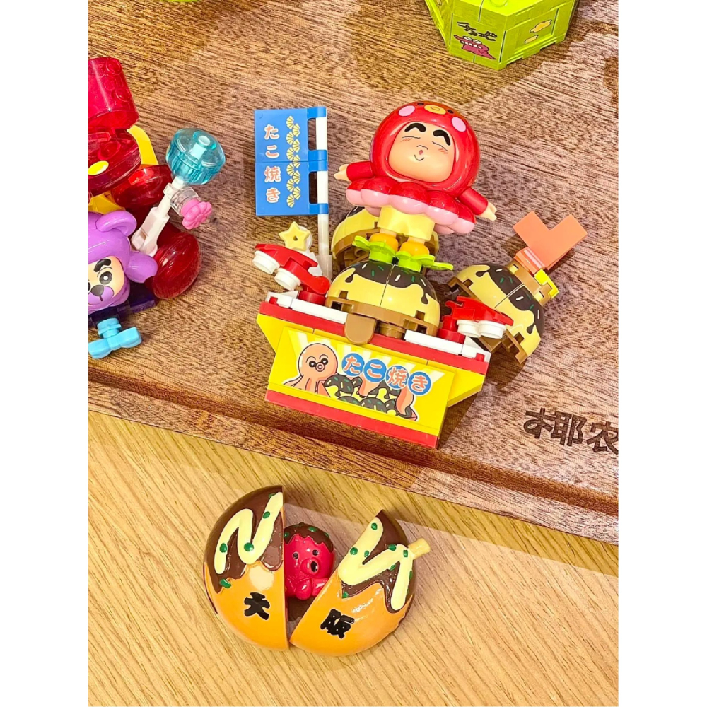 台灣賣家 現貨 蠟筆小新好好吃系列積木玩具 蠟筆小新小餅乾 蠟筆小新玩具 小白的棉花糖 橘子口味冰淇淋 快速出貨喔~~-細節圖9