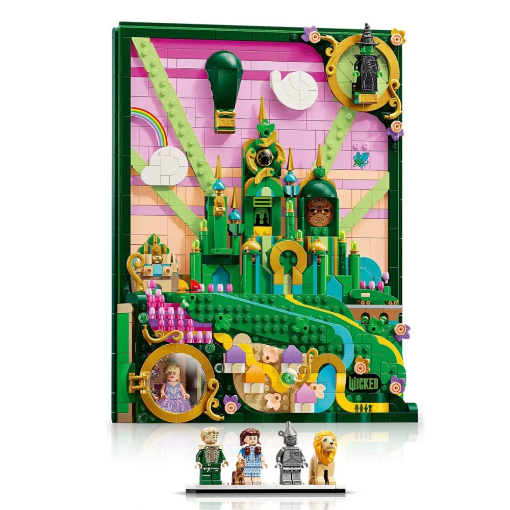 9月新品 預購 LEGO 樂高  75685「翡翠城壁面藝術裝置」（Emerald City Wall Art)-細節圖10
