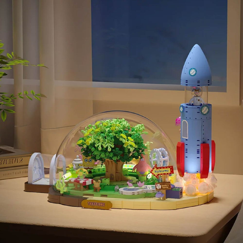 宇宙丸文具 現貨 珊迪的圓頂樹屋 海綿寶寶系列 AREAX磚區 海綿寶寶系列玩具珊迪的圓頂樹屋 海綿寶寶系列積木-細節圖8