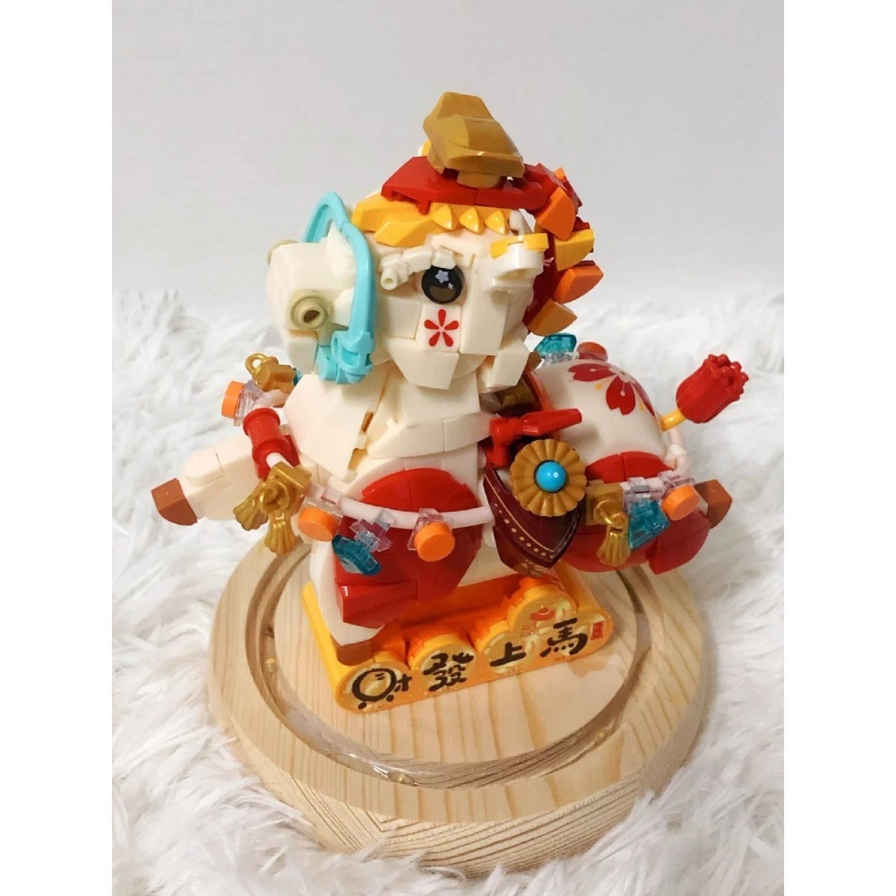 現貨 開運小馬積木 JAKI 馬年積木玩具 快速出貨 招財順心-細節圖10