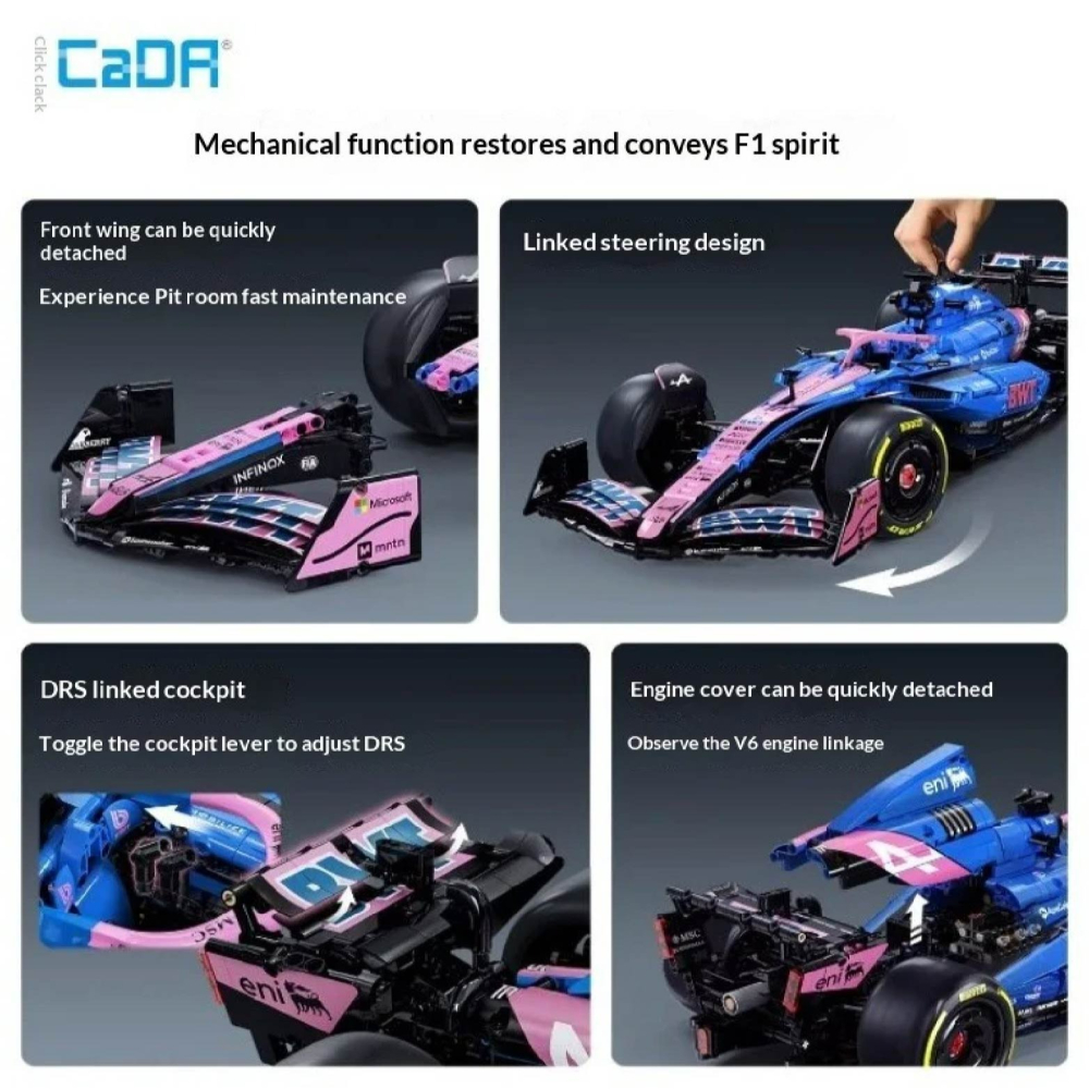 台灣賣家 現貨  Alpine F1 A525 CADA cada 玩 具 積木 台灣出貨 快速出貨-細節圖6