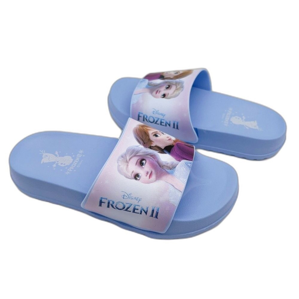 【限量特價!!】台灣製冰雪奇緣拖鞋-水藍-細節圖5