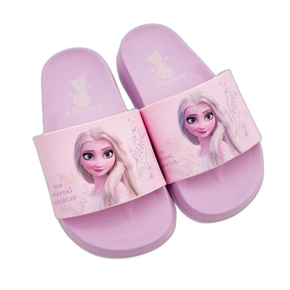 台灣製艾莎公主精緻圖案拖鞋-細節圖2