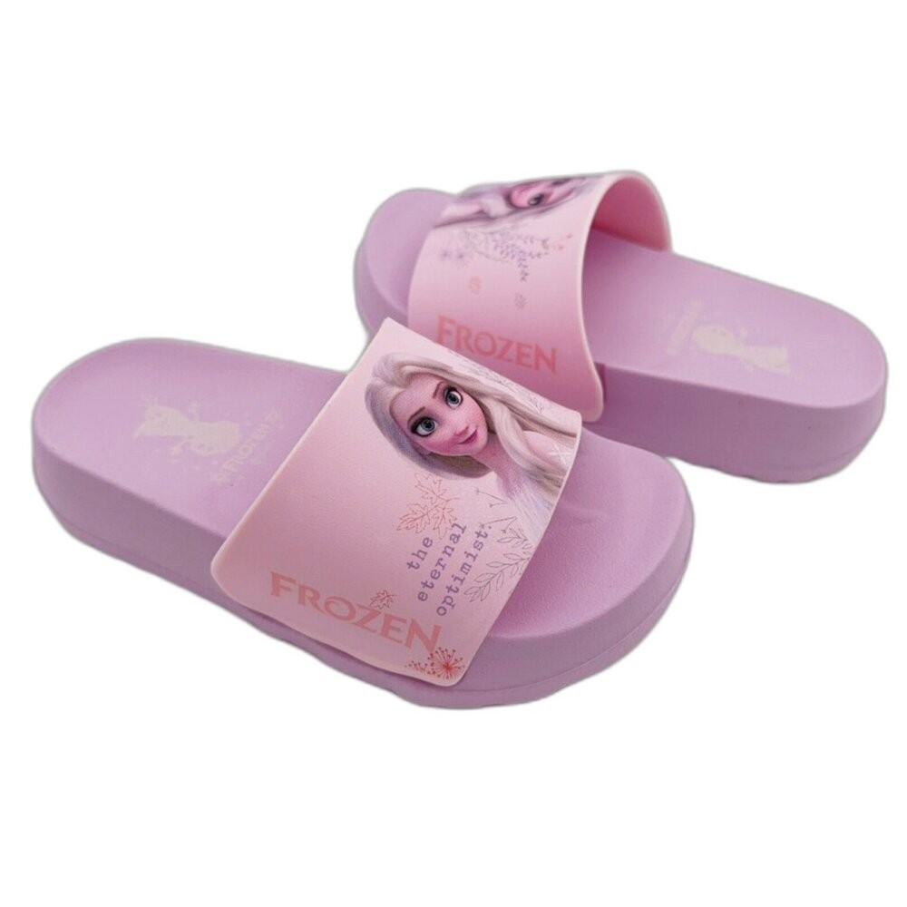 台灣製艾莎公主精緻圖案拖鞋-細節圖5