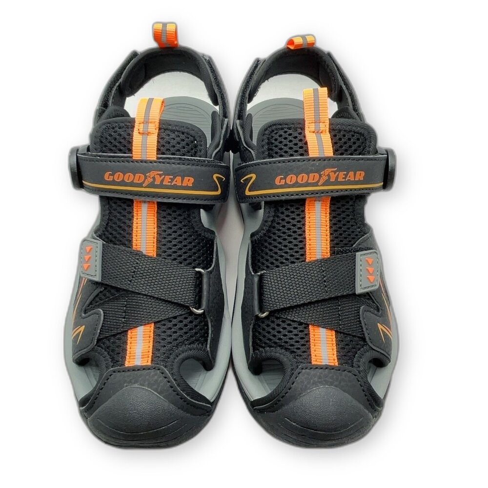 【斷碼出清不退不換】固特異男大童護趾涼鞋-細節圖2