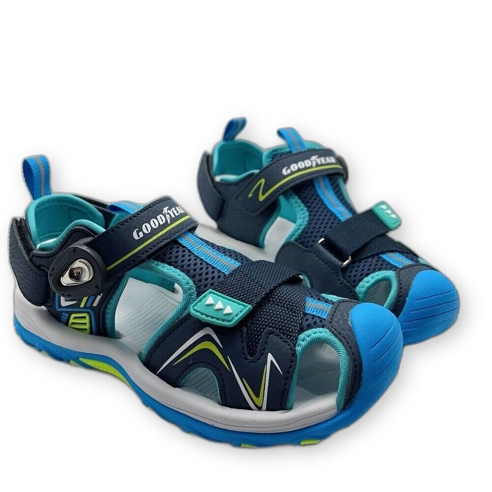 【斷碼出清不退不換】固特異男大童護趾涼鞋-規格圖9