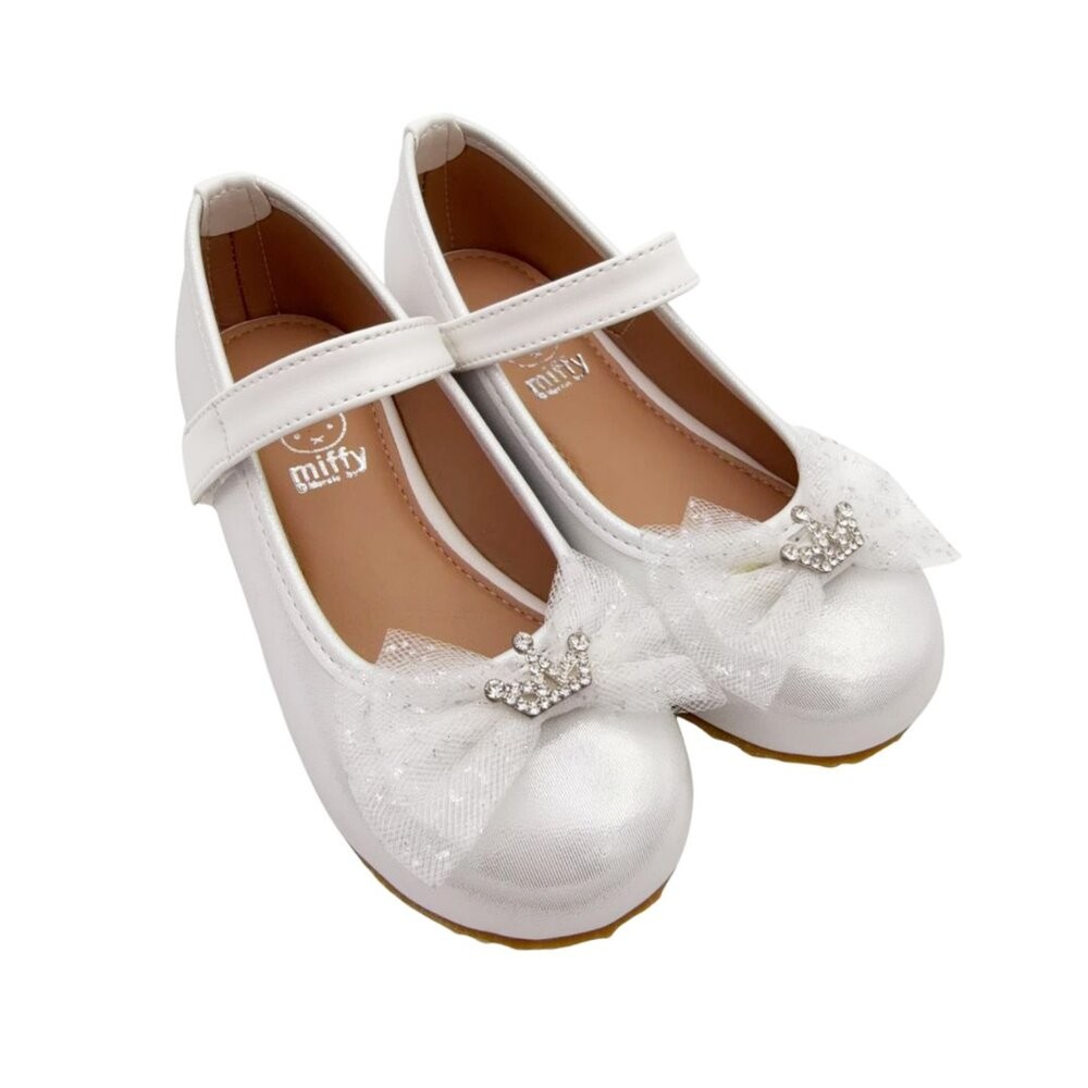 台灣製甜美皇冠公主鞋-白色 另有粉色可選-細節圖7