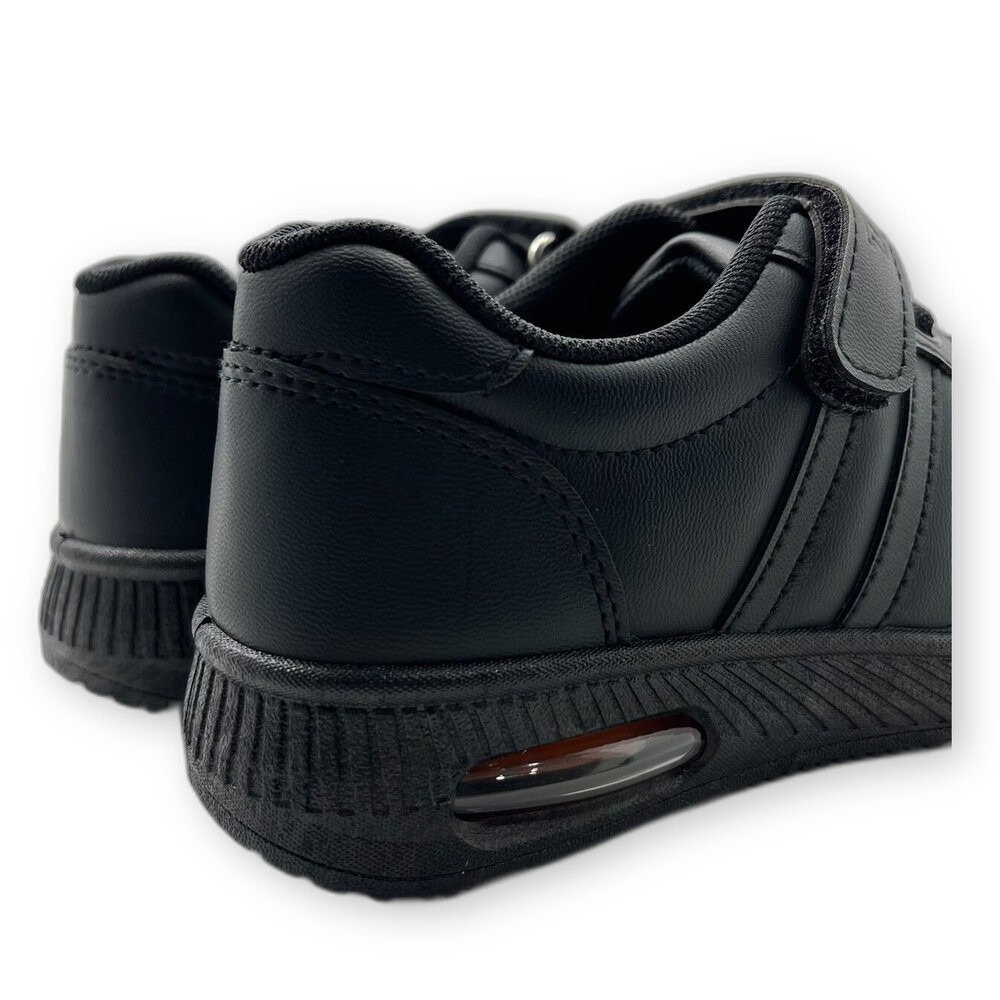 【斷碼出清不退不換】台灣製氣墊運動休閒鞋-黑色-細節圖3