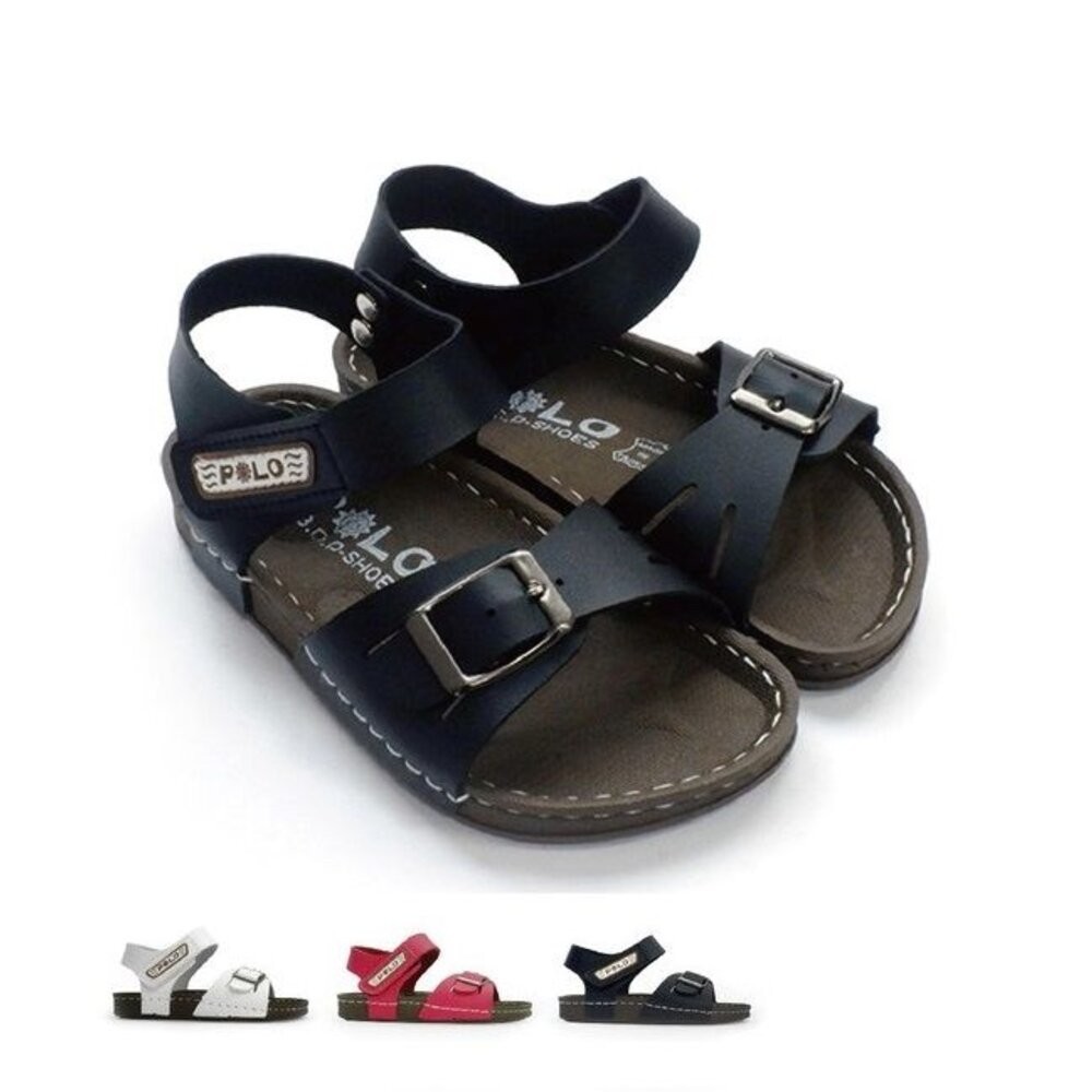 【斷碼出清不退不換】台灣製金屬釦帶涼鞋- 三色可選-細節圖6