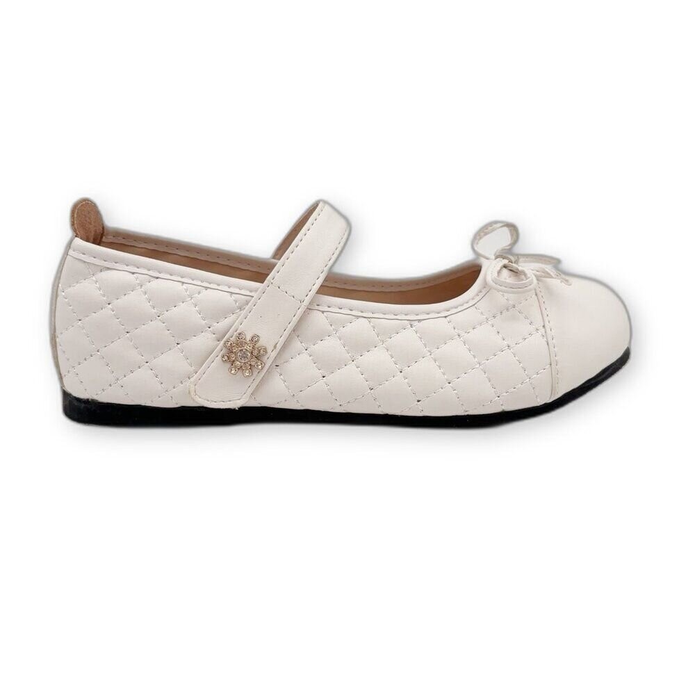 【斷碼出清不退不換】優雅女童菱格鑽花公主鞋-細節圖7