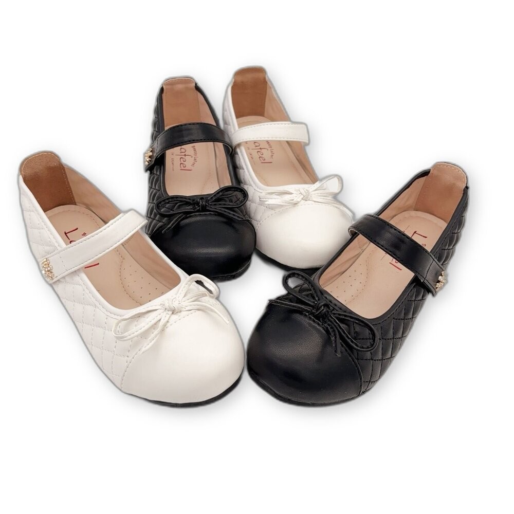 【斷碼出清不退不換】優雅女童菱格鑽花公主鞋-細節圖10