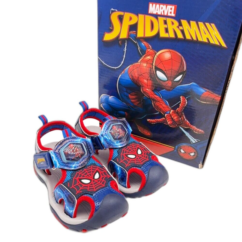 【限量特價!!】蜘蛛人電燈護趾涼鞋-細節圖7
