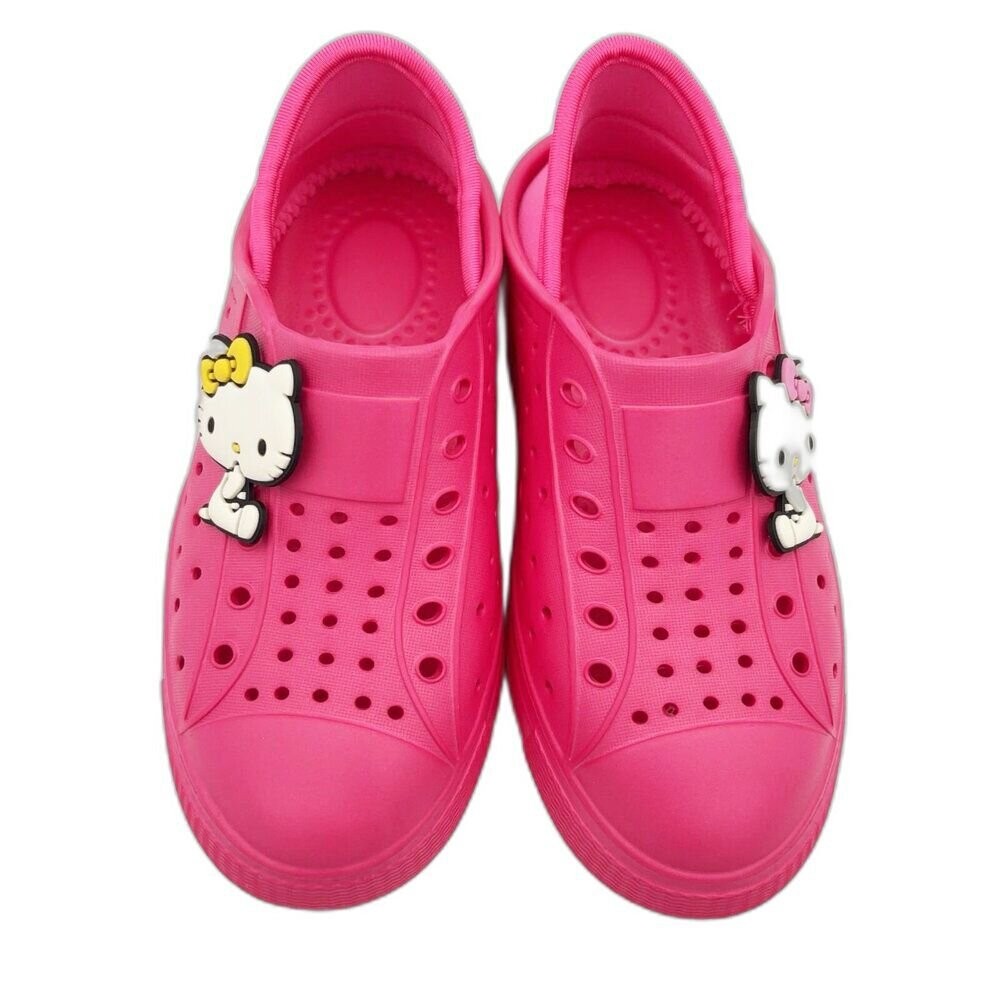 【斷碼出清特價不退換!!】台灣製Kitty洞洞鞋-細節圖2