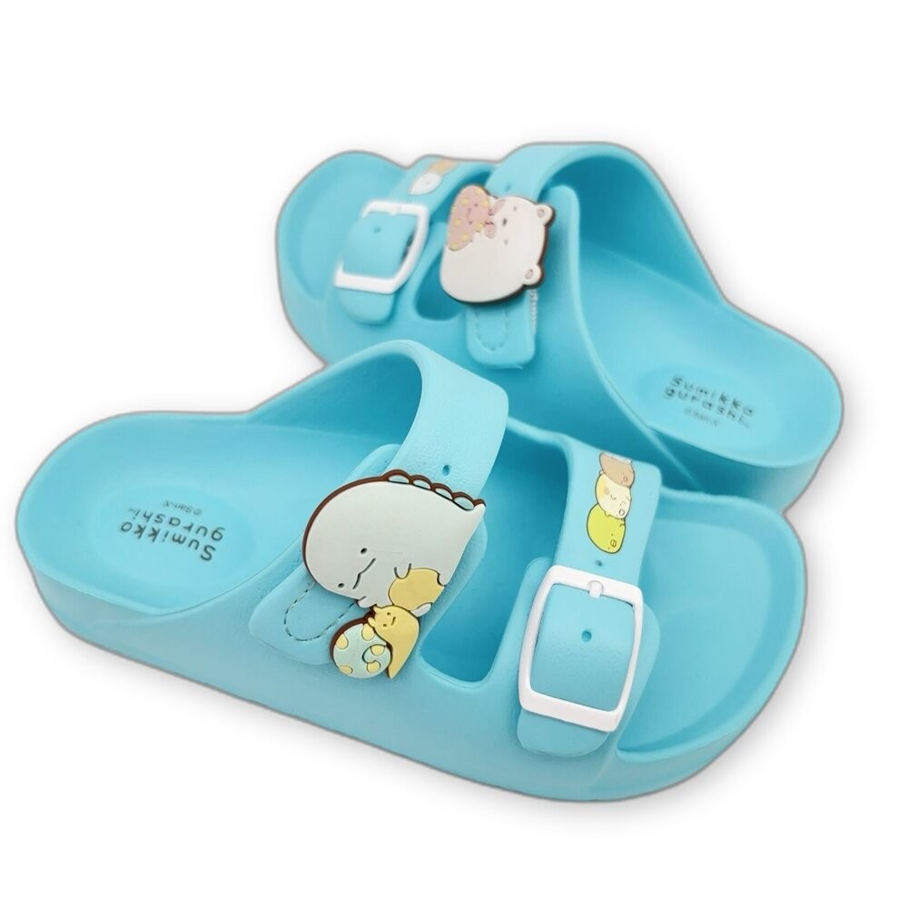 【限量特價!!】台灣製角落生物拖鞋-湖水藍-細節圖2