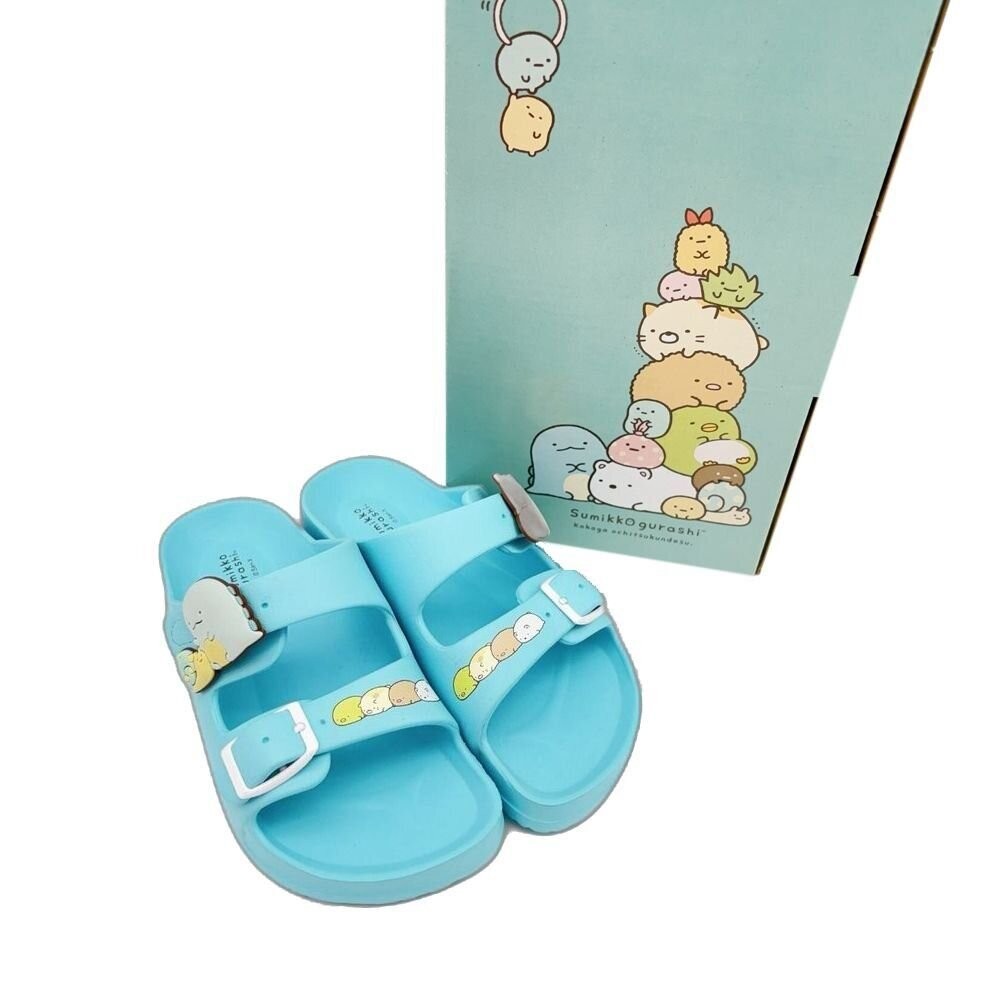 【限量特價!!】台灣製角落生物拖鞋-湖水藍-細節圖6