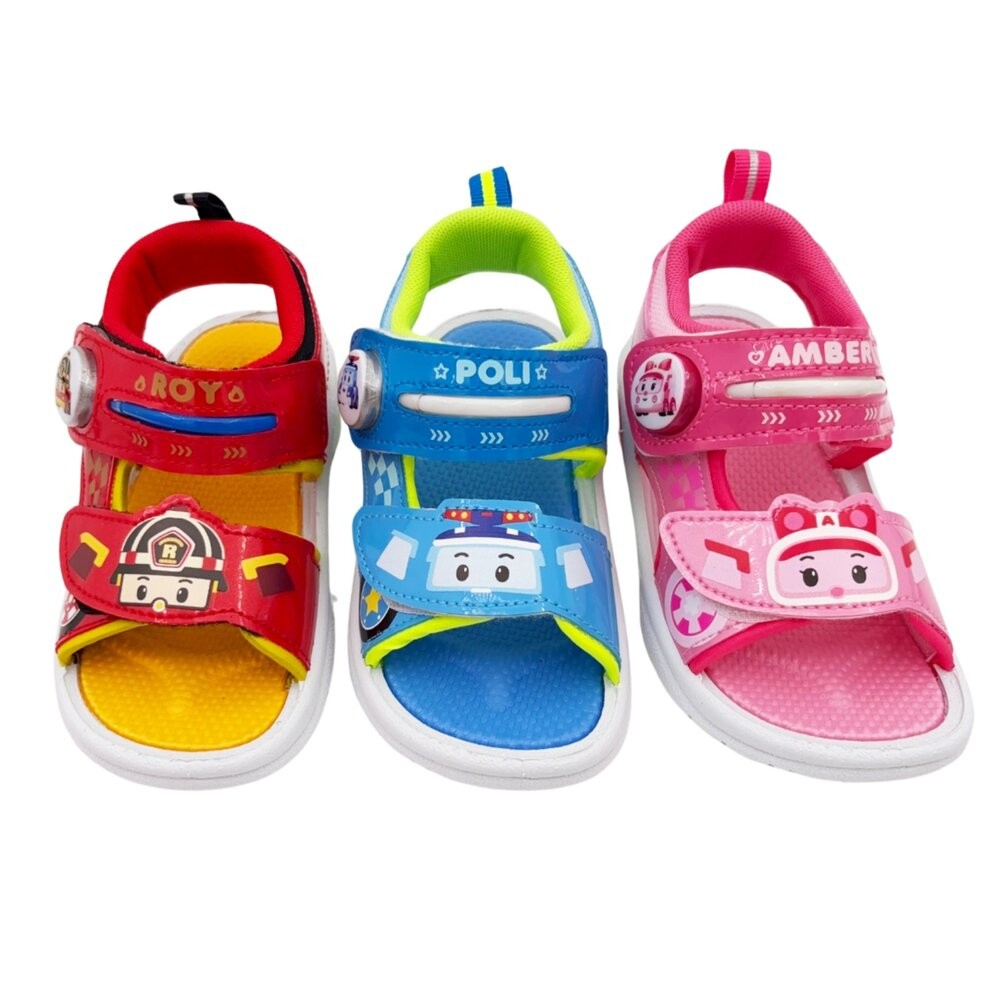 台灣製波力救援小隊電燈涼鞋-共三色可選-細節圖2