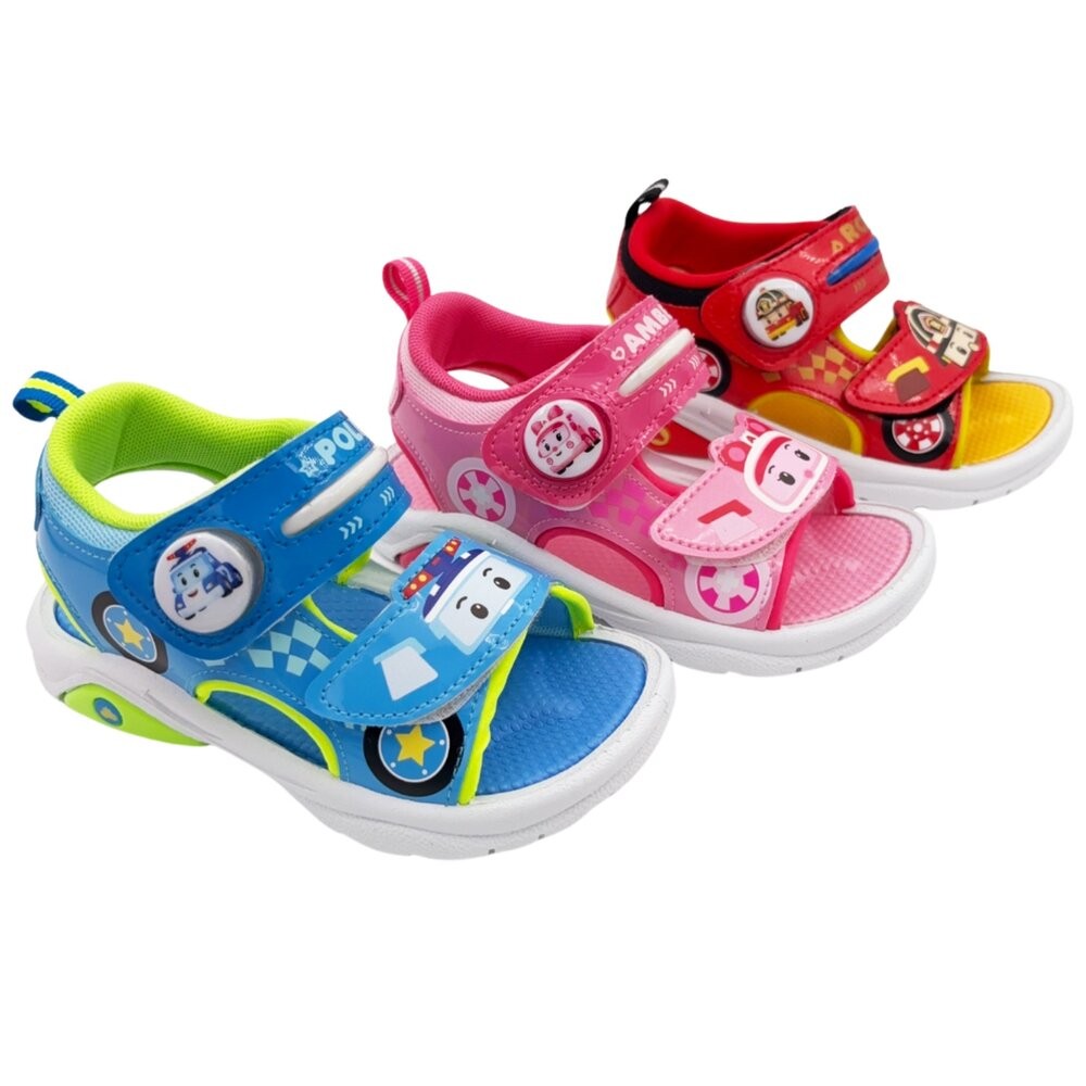 台灣製波力救援小隊電燈涼鞋-共三色可選-細節圖5