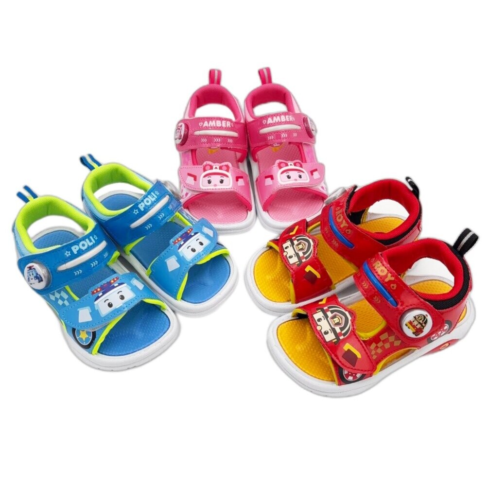 台灣製波力救援小隊電燈涼鞋-共三色可選-細節圖7