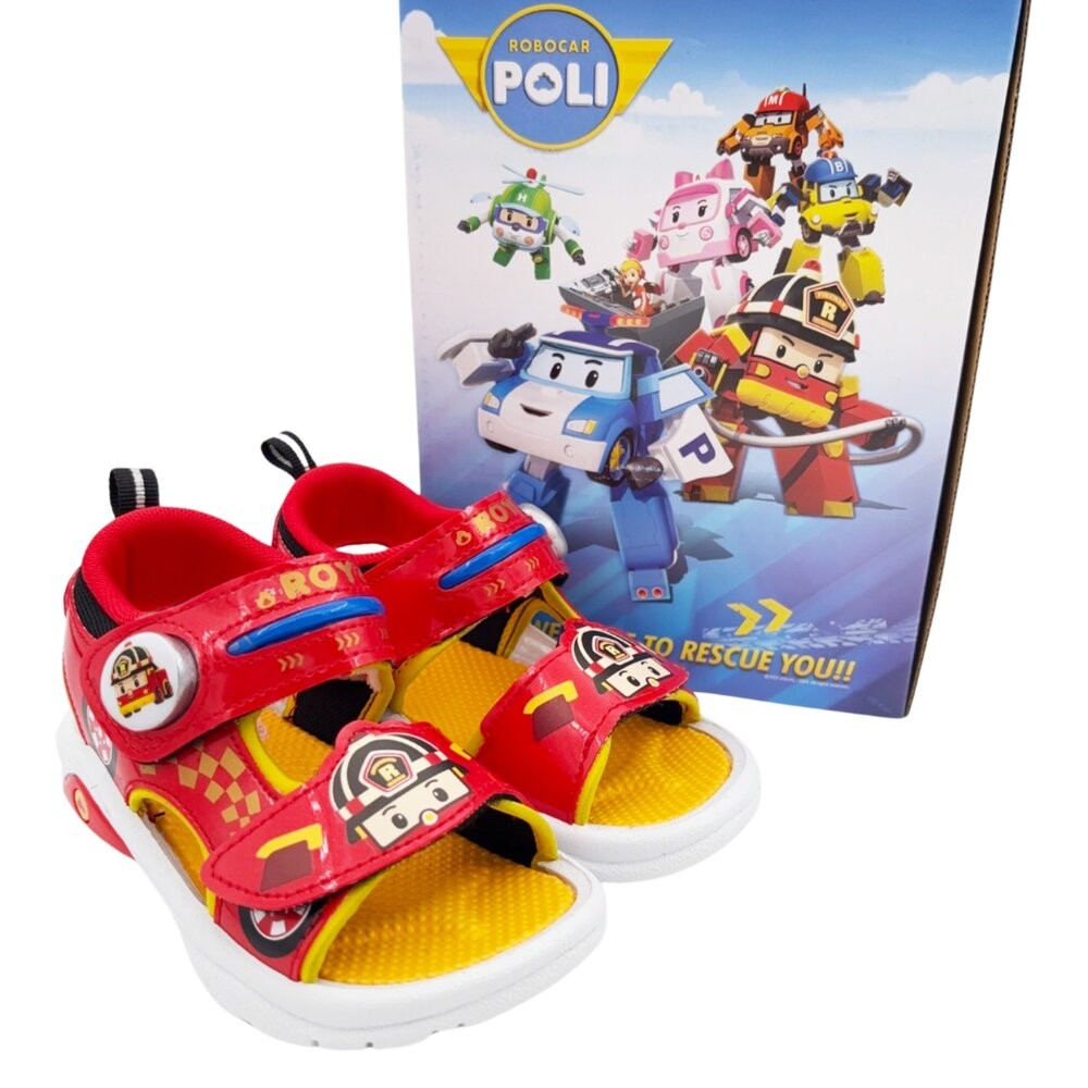 台灣製波力救援小隊電燈涼鞋-羅尹 另有兩色可選-細節圖7