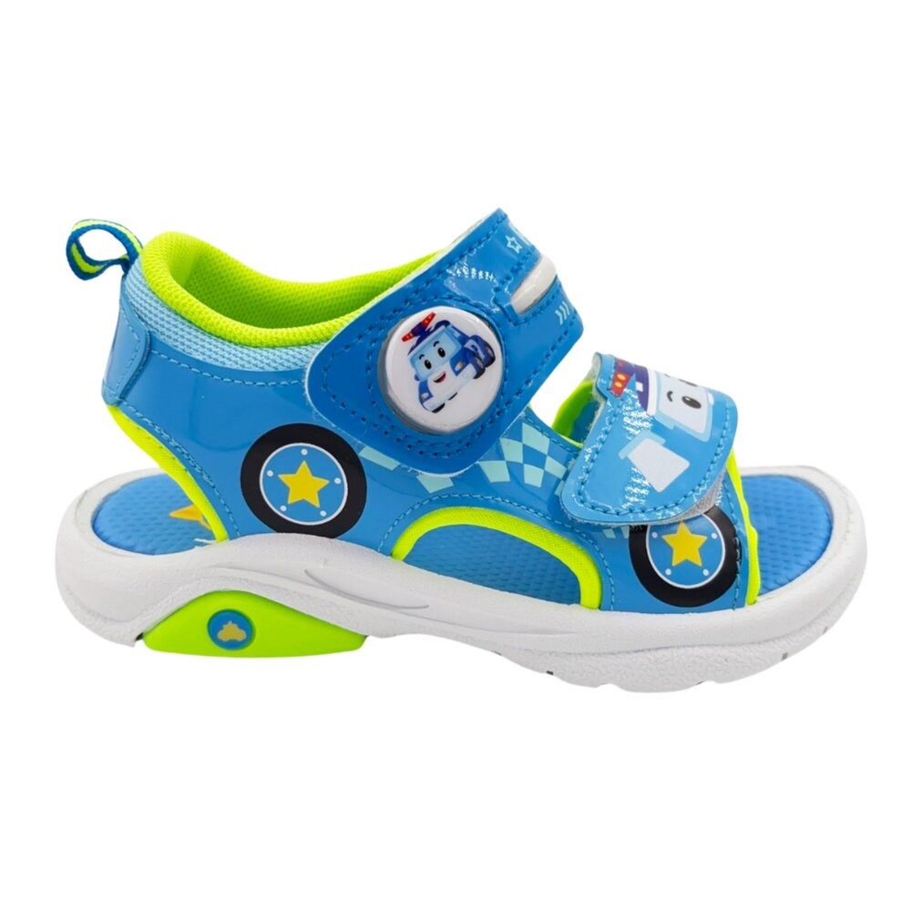 【限量特價!!】台灣製波力救援小隊電燈涼鞋-波力款-細節圖3