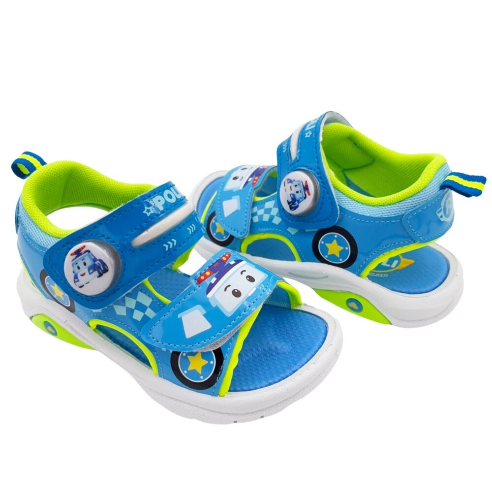 【限量特價!!】台灣製波力救援小隊電燈涼鞋-波力款-細節圖5