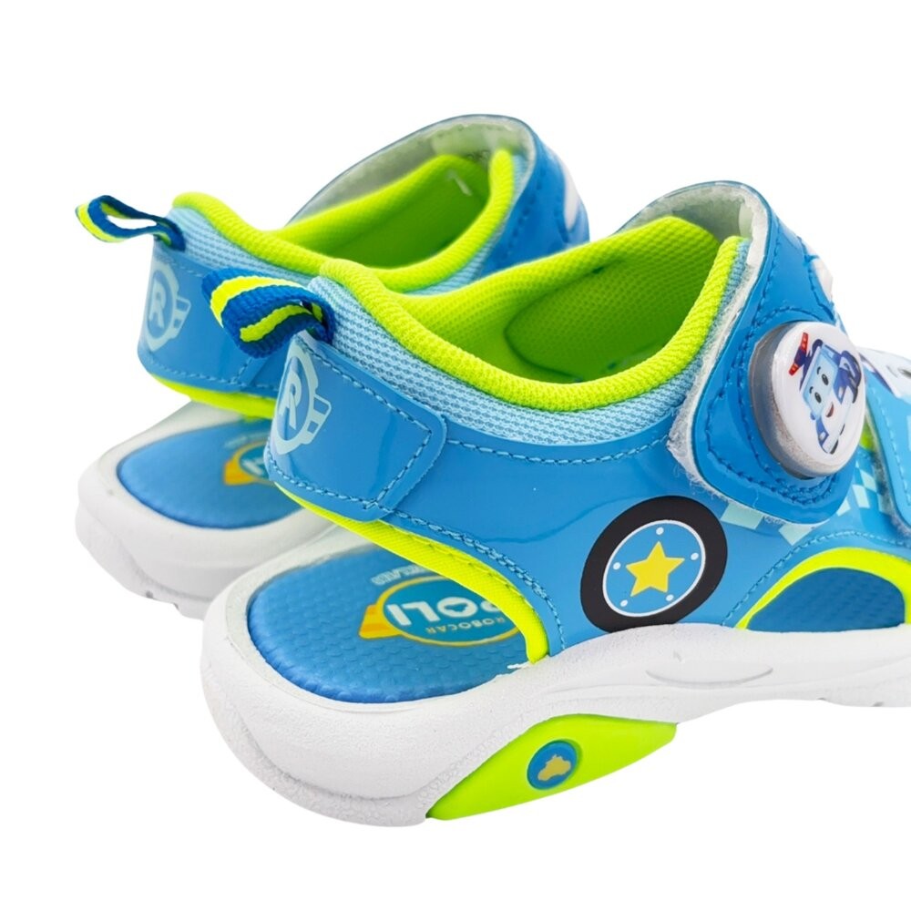 【限量特價!!】台灣製波力救援小隊電燈涼鞋-波力款-細節圖6