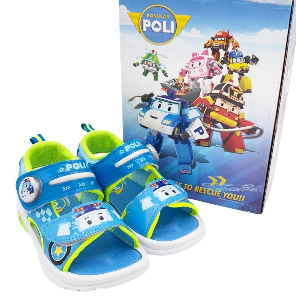 【限量特價!!】台灣製波力救援小隊電燈涼鞋-波力款-細節圖7