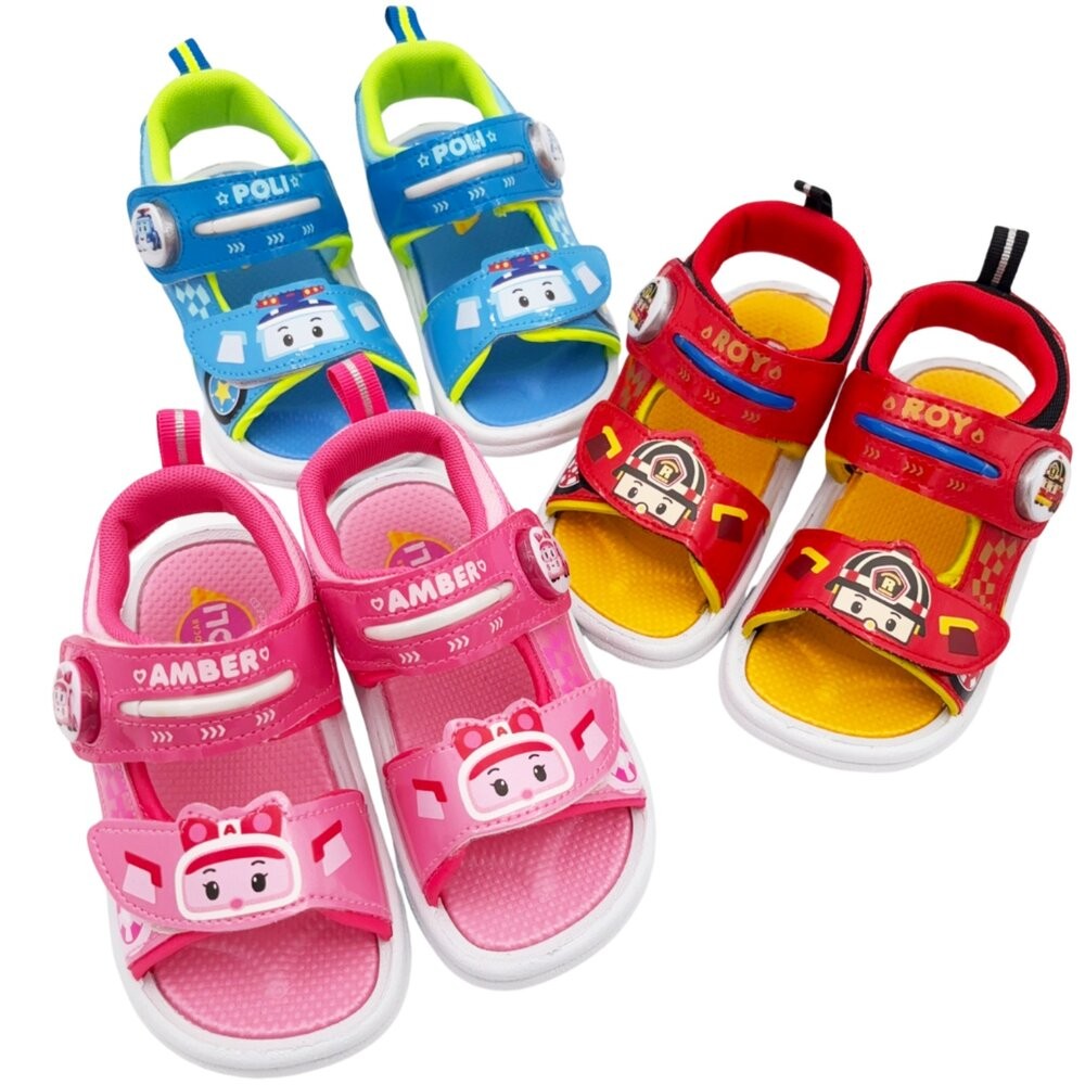 【限量特價!!】台灣製波力救援小隊電燈涼鞋-波力款-細節圖8