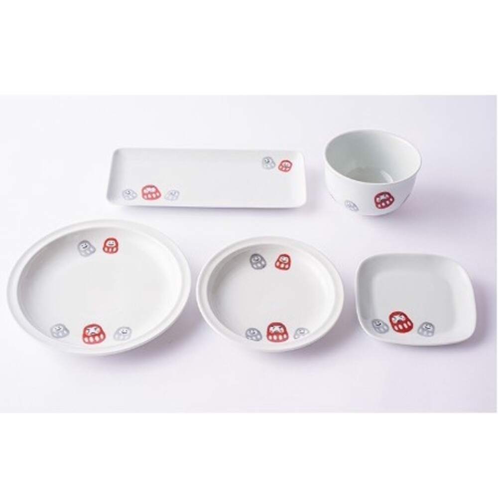 日本製 波佐見燒 達摩盤 餐盤 達摩碗 餐碗 Hasami 天龍窯 圓盤 方盤 湯碗 丼飯碗-細節圖4