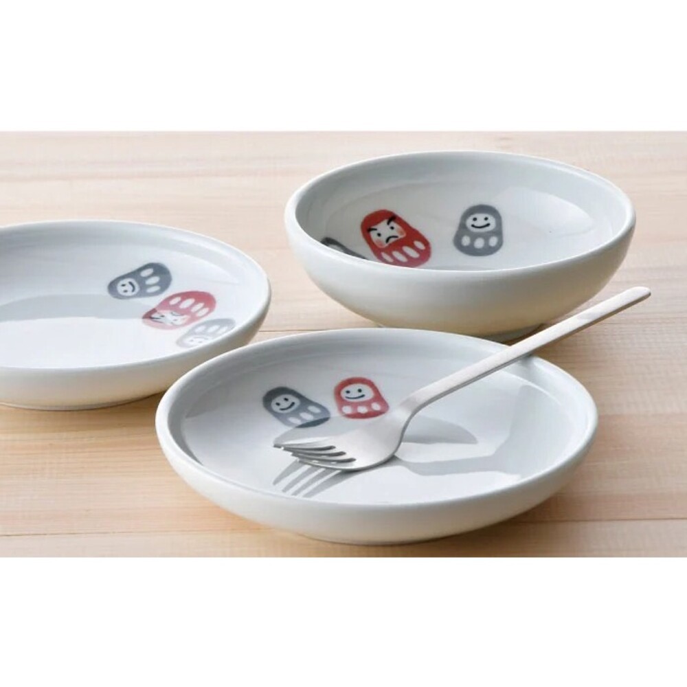 日本製 波佐見燒 達摩盤 餐盤 達摩碗 餐碗 Hasami 天龍窯 圓盤 方盤 湯碗 丼飯碗-細節圖7