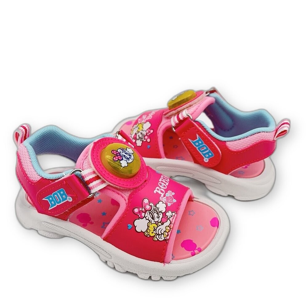 台灣製巴布豆電燈涼鞋-粉色-細節圖5