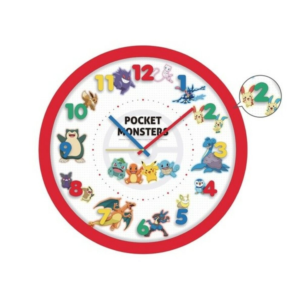 時鐘 30cm 酷洛米 熊本熊 掛鐘 卡通時鐘 鐘 圓形時鐘 靜音連續秒針-規格圖7