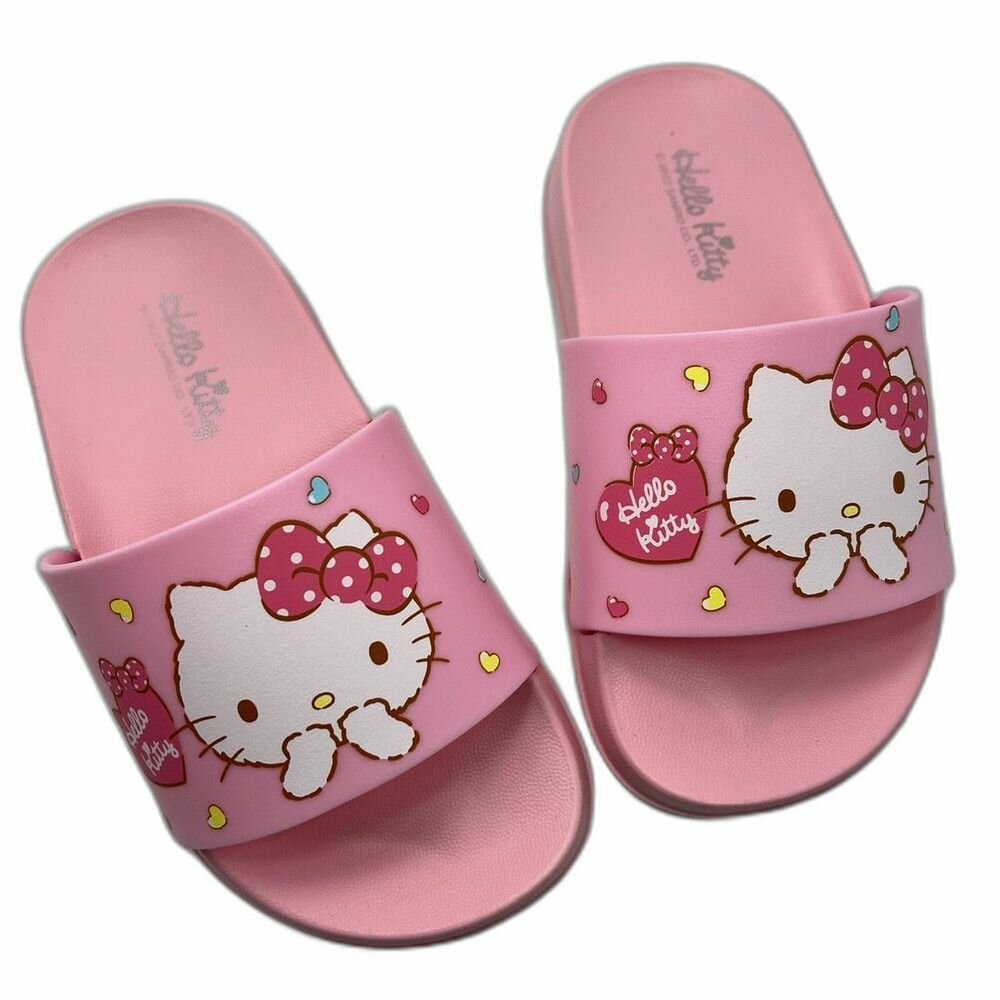 台灣製Hello Kitty拖鞋-黑色-細節圖2