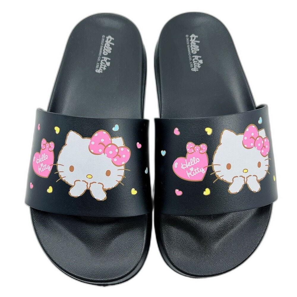 台灣製Hello Kitty拖鞋-黑色-細節圖6