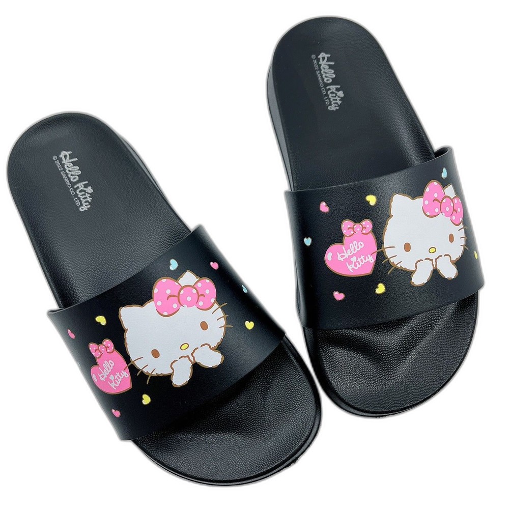 台灣製Hello Kitty拖鞋-黑色-規格圖7