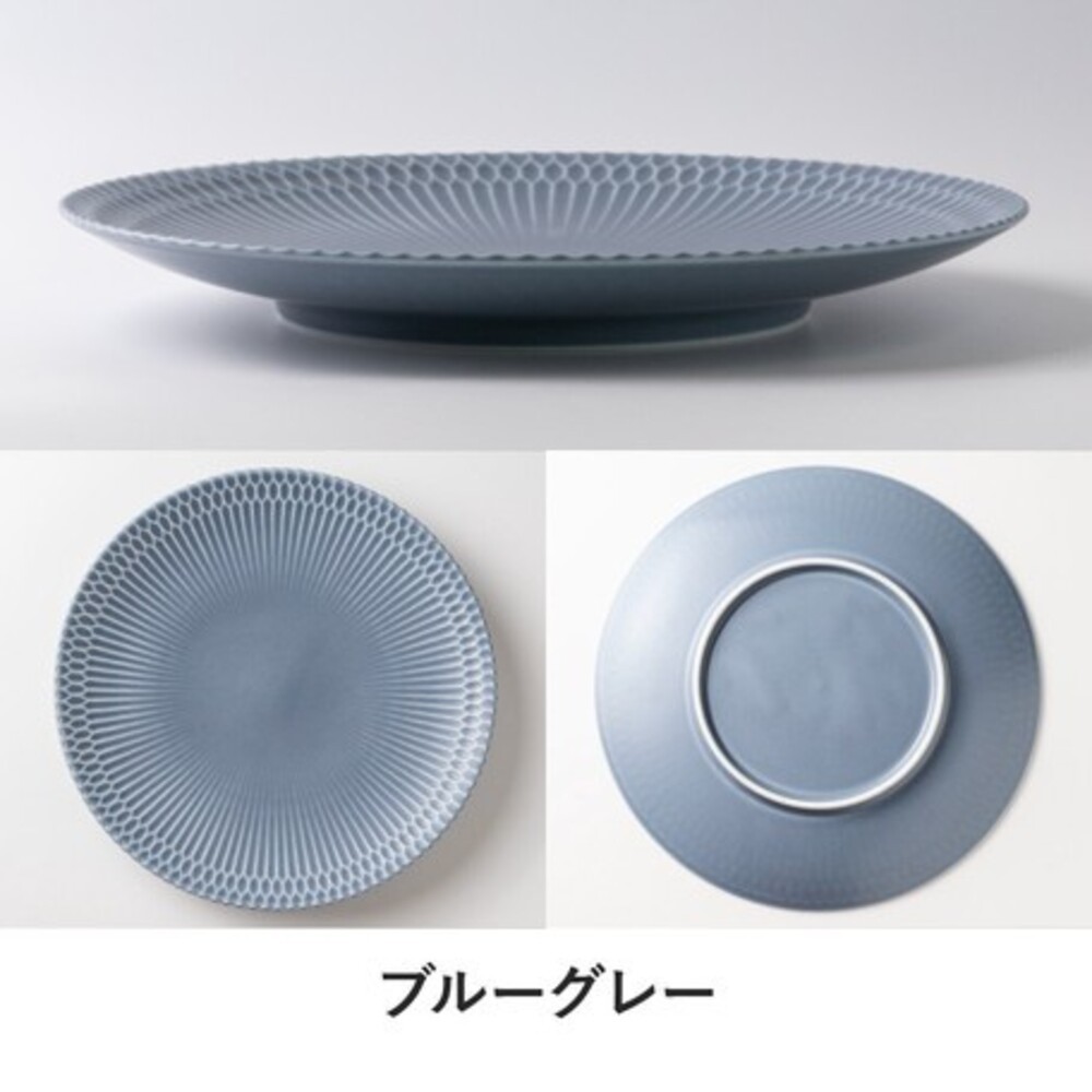 日本製 美濃燒 陶瓷餐盤 盤子 質感餐盤 淺盤 麵盤 咖哩盤 廚房餐具 ins風 三色可選 陶器-細節圖6