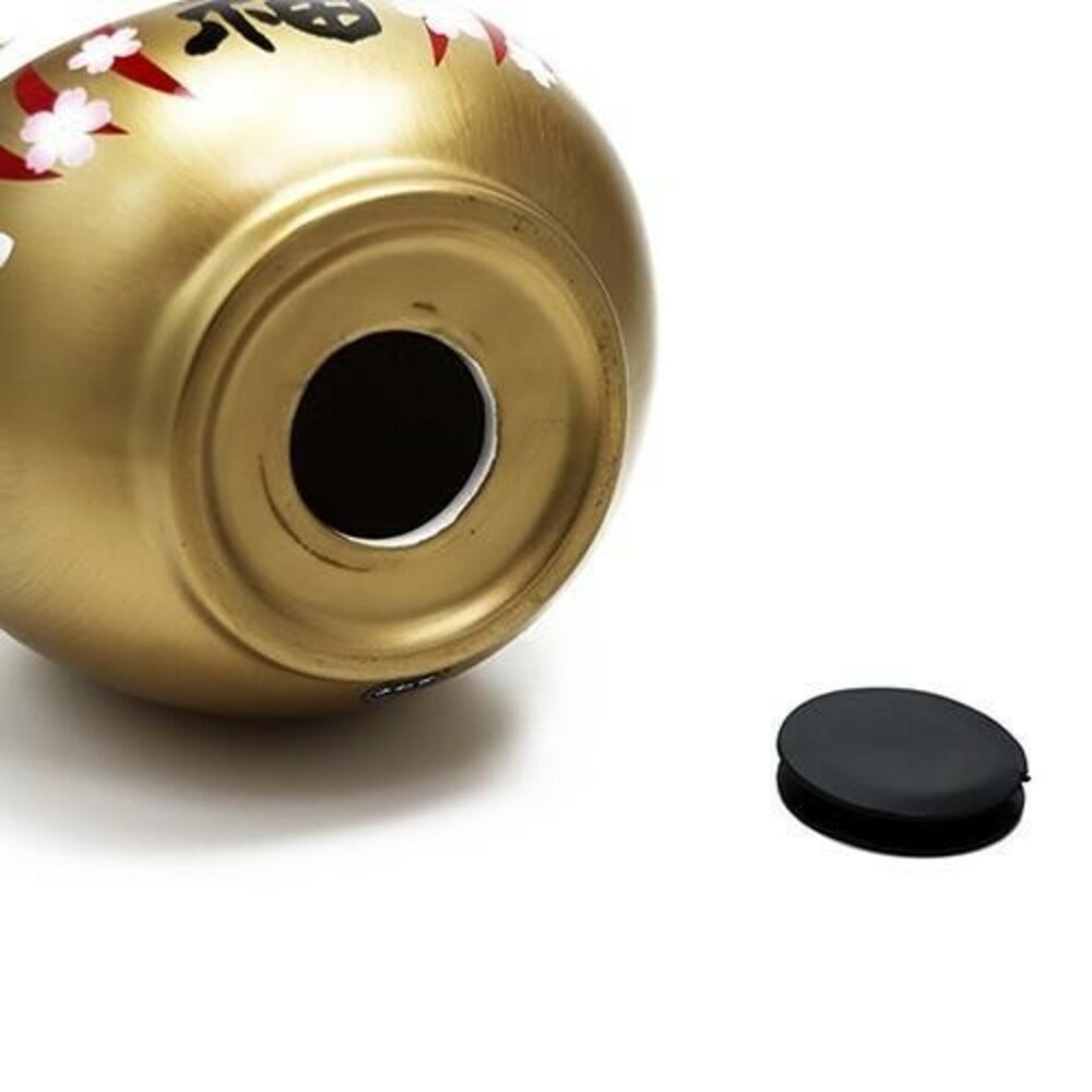 櫻花金達摩貓存錢筒 招財貓 達摩貓 存錢筒 撲滿 存錢罐 招財 開運擺飾 送禮 裝飾品-細節圖4