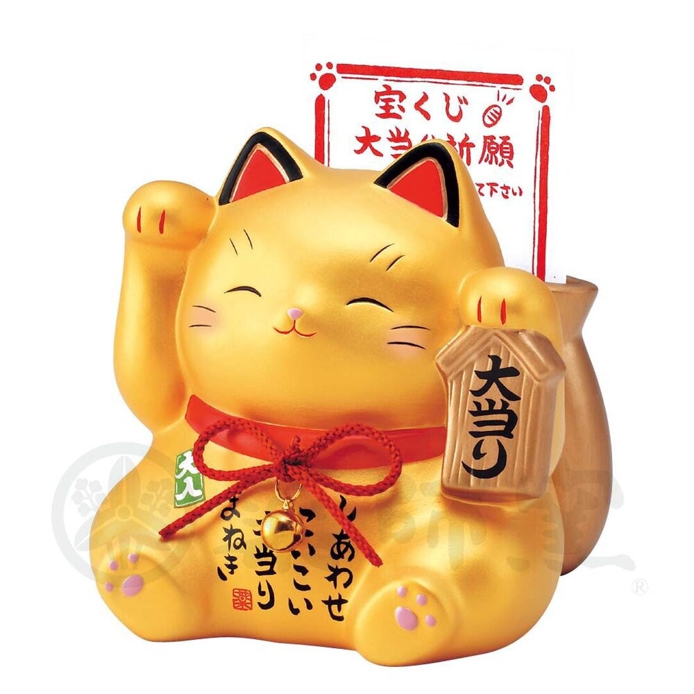 櫻花金達摩貓存錢筒 招財貓 達摩貓 存錢筒 撲滿 存錢罐 招財 開運擺飾 送禮 裝飾品-規格圖6