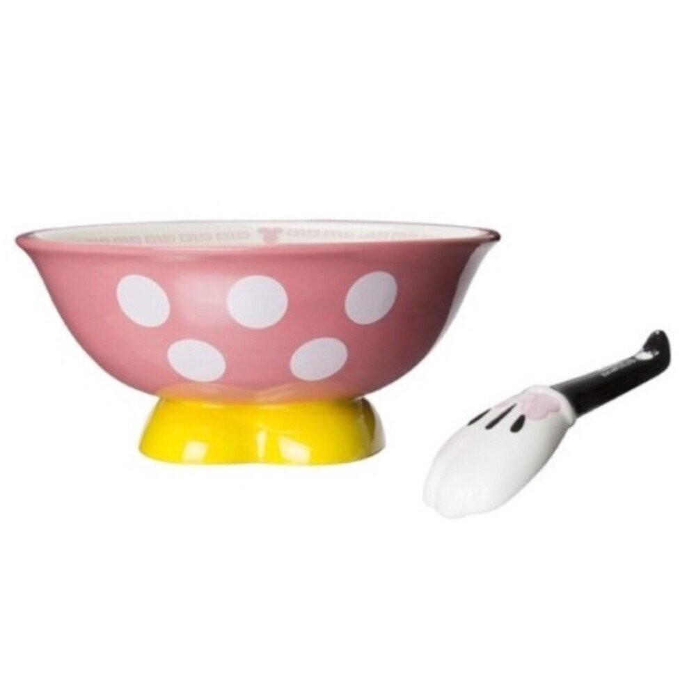 正版授權迪士尼拉麵碗 附湯匙 米奇 米妮 米老鼠 卡通碗 碗 餐具 禮物 湯碗 套組-規格圖5