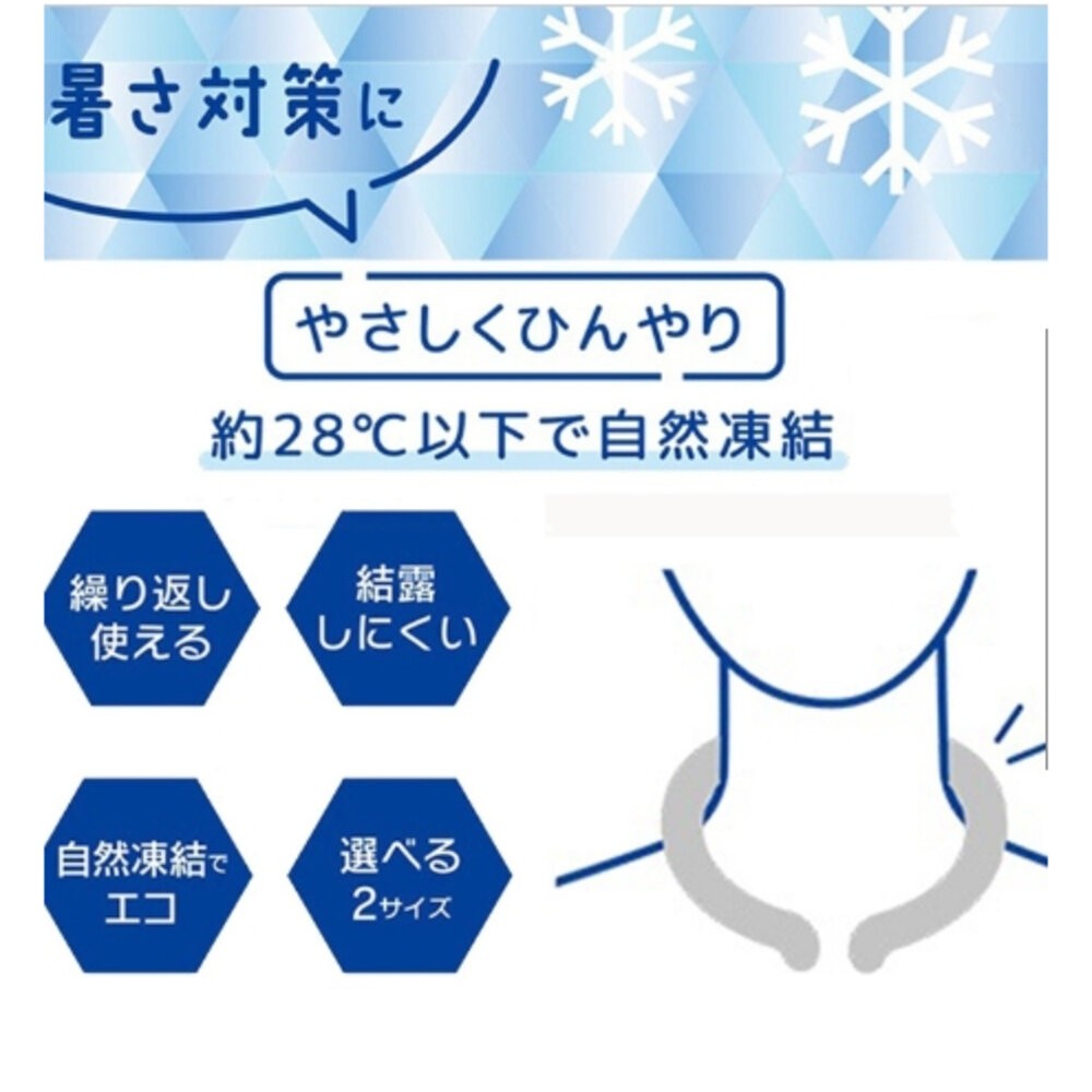 真冰涼！日本熱銷 北極熊 涼感頸圈 涼感環 冰涼頸圈環 涼感巾 涼感頸環 消暑降溫 物理降溫 頸圈 降溫圈-細節圖5
