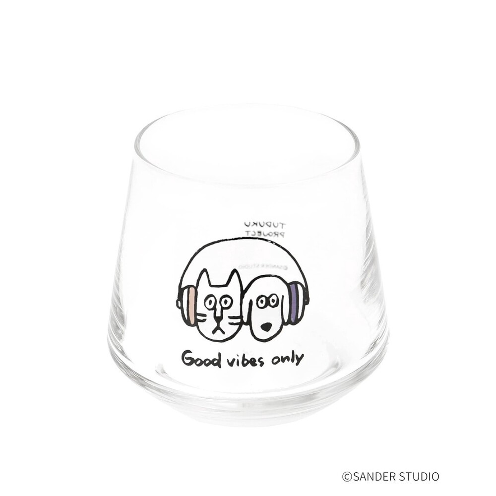 貓狗音樂玻璃杯