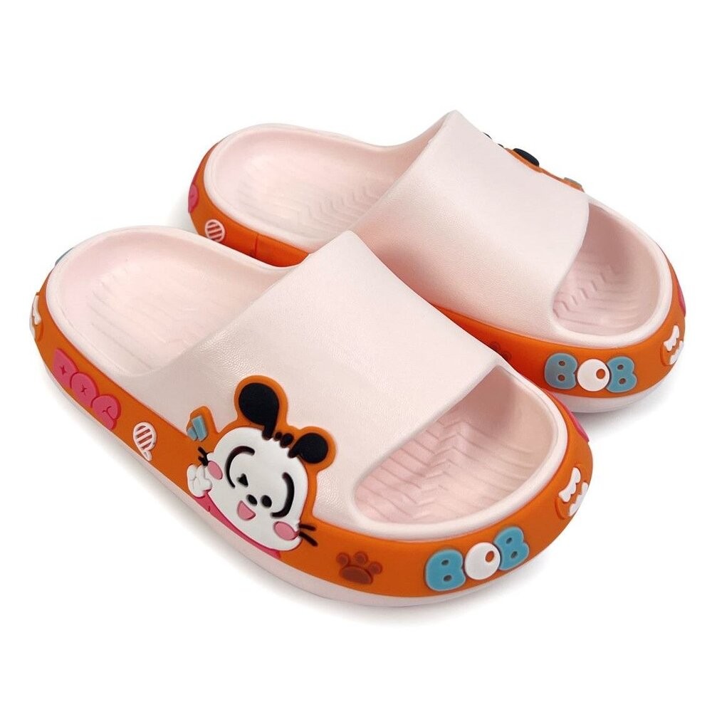 【斷碼出清特價不退換!!】巴布豆圖案拖鞋-藍色-細節圖2