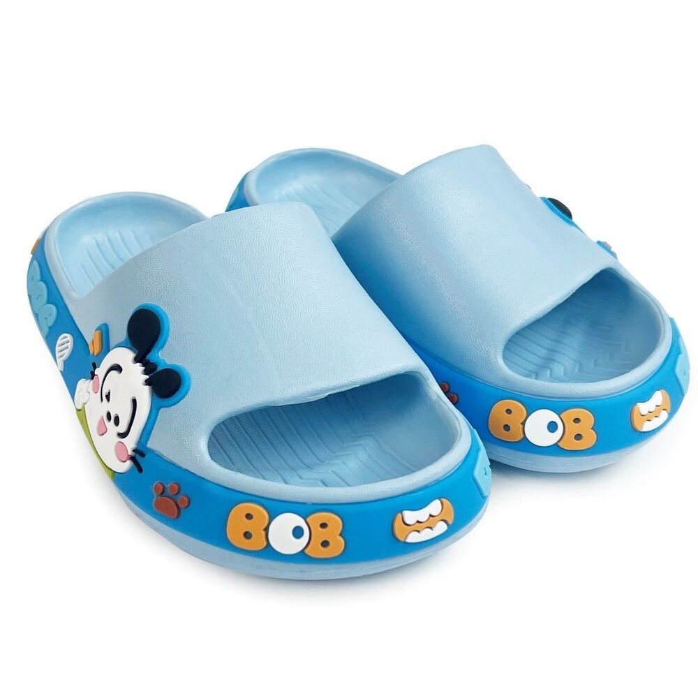【斷碼出清特價不退換!!】巴布豆圖案拖鞋-藍色-細節圖5