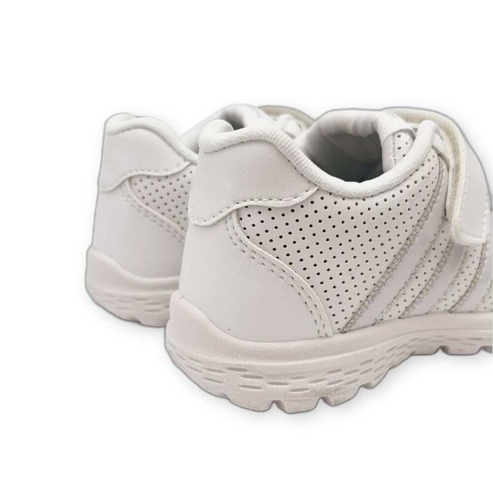 台灣製親子款皮面透氣休閒鞋-白-細節圖6
