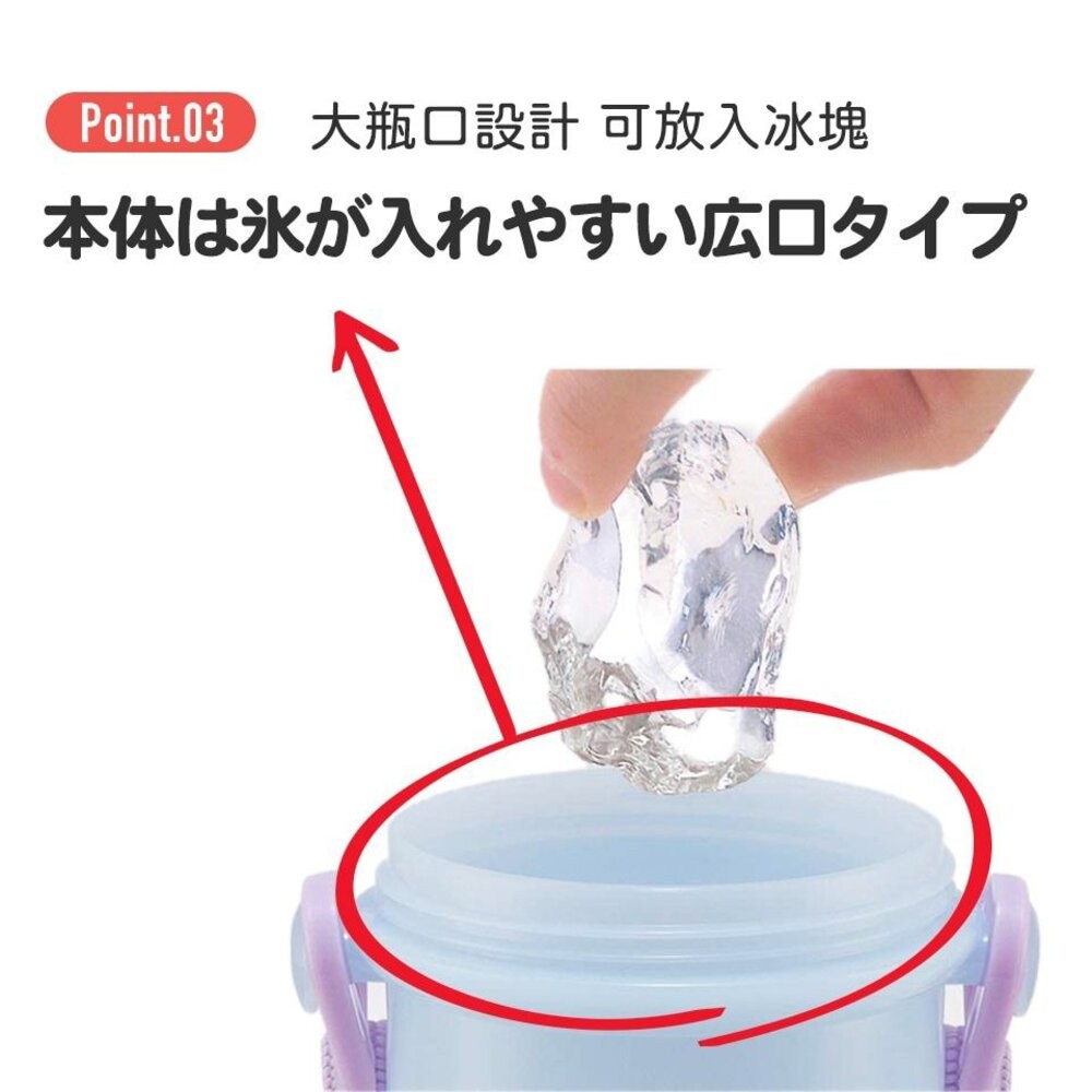 日本製 宮崎駿小梅 直飲水壺 卡通水壺 水瓶 兒童水壺 背帶水壺 耐熱水瓶 便攜 安全按鈕設計-細節圖7