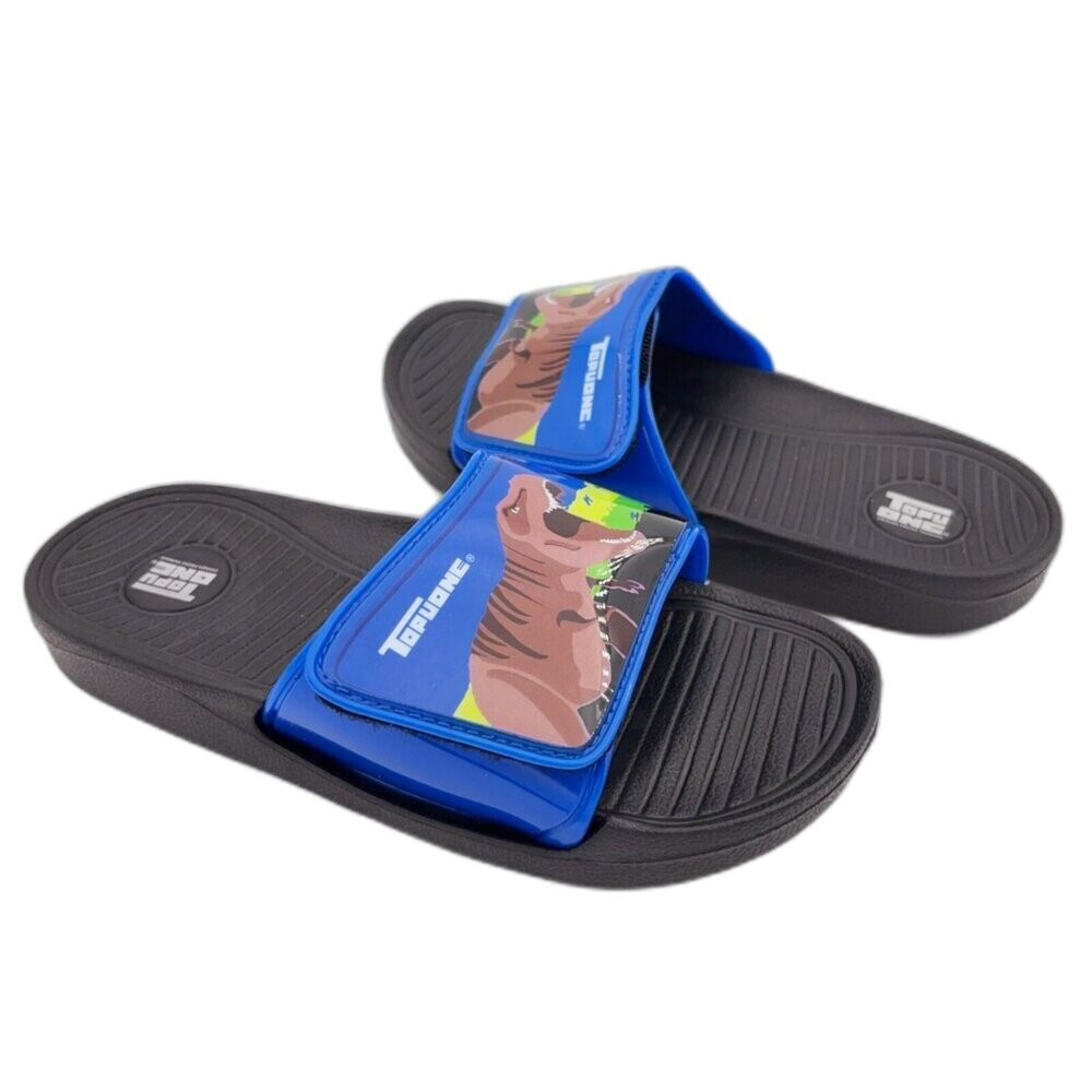 【限量特價!!】台灣製帥氣恐龍拖鞋-藍色-細節圖5