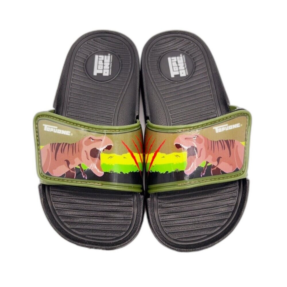 【限量特價!!】台灣製帥氣恐龍拖鞋-藍色-細節圖6