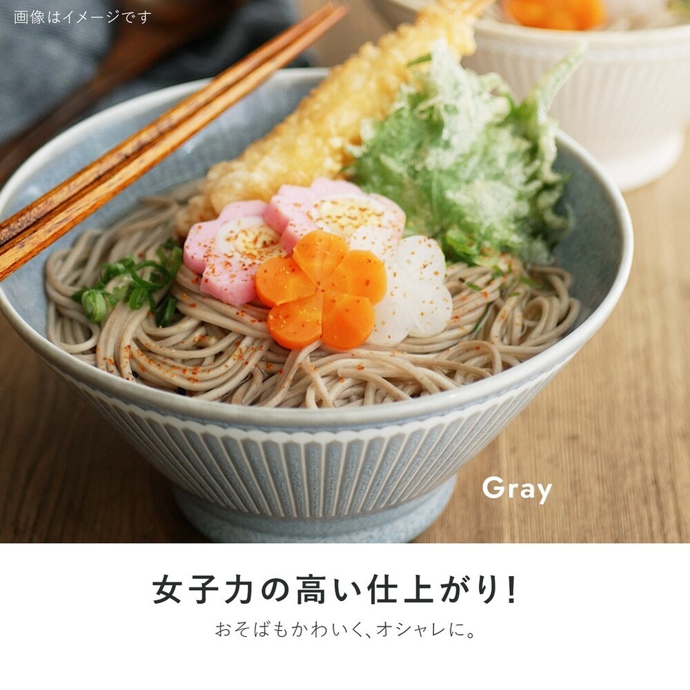 日本製 輕量丼飯碗 美濃燒 湯碗 蓋飯碗 拉麵碗 烏龍麵 日式餐具 Albee 十草紋-細節圖3