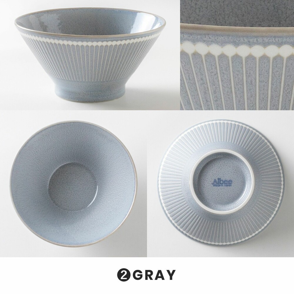 日本製 輕量丼飯碗 美濃燒 湯碗 蓋飯碗 拉麵碗 烏龍麵 日式餐具 Albee 十草紋-細節圖4