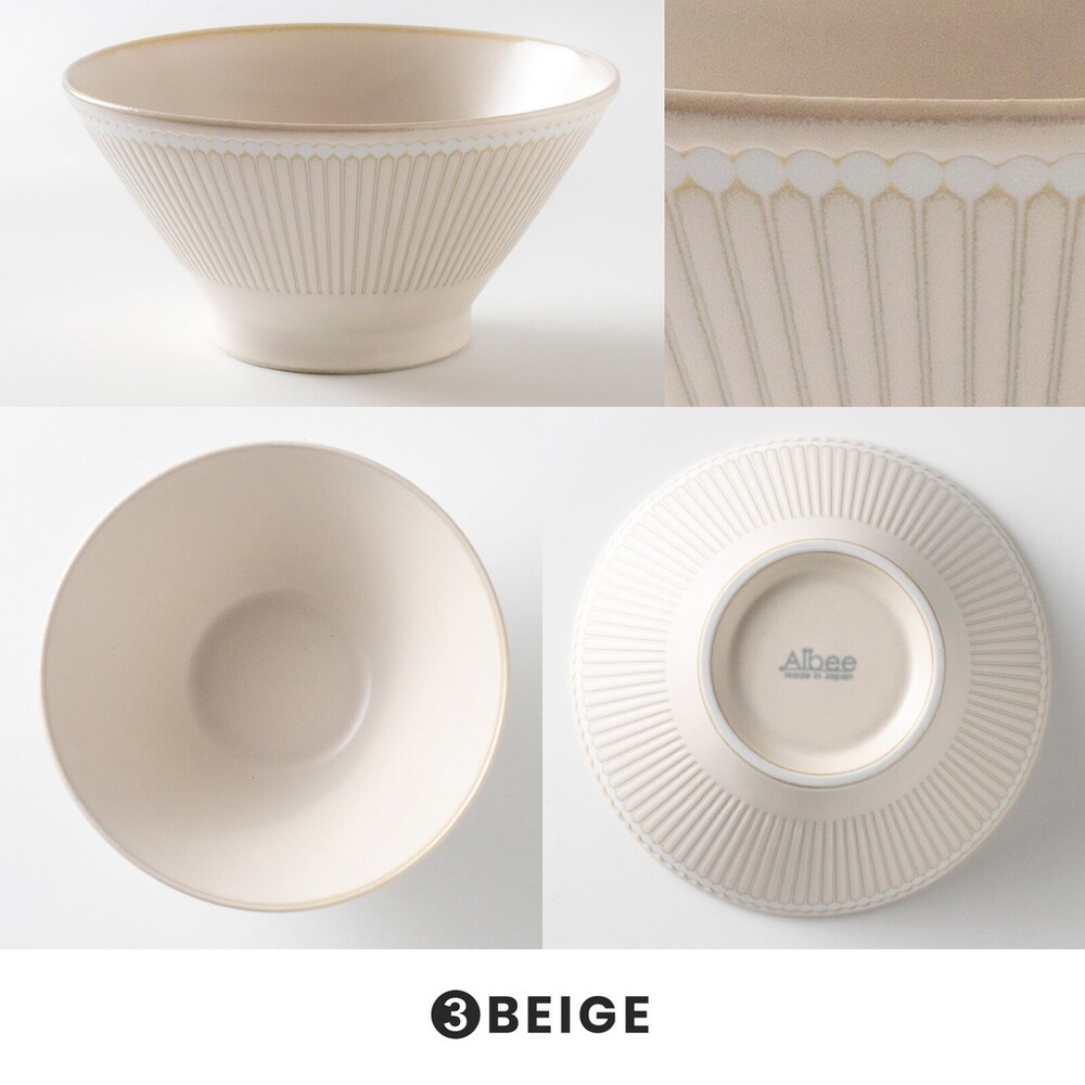 日本製 輕量丼飯碗 美濃燒 湯碗 蓋飯碗 拉麵碗 烏龍麵 日式餐具 Albee 十草紋-規格圖8